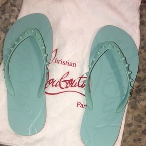 Authentic Christian Louboutin Flip Flops